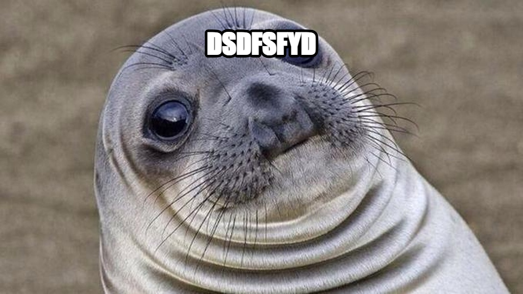 Awkward Moment Seal meme — dsdfsfyd