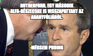 George Bush 9/11 meme — Rutherford, egy második alfa-részecske is visszapattant az aranyfóliáról. -Mégsem puding