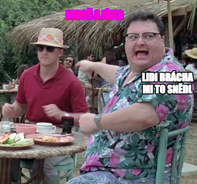 See? Nobody Cares meme — luboš a jídlo lidi brácha mi to snědl