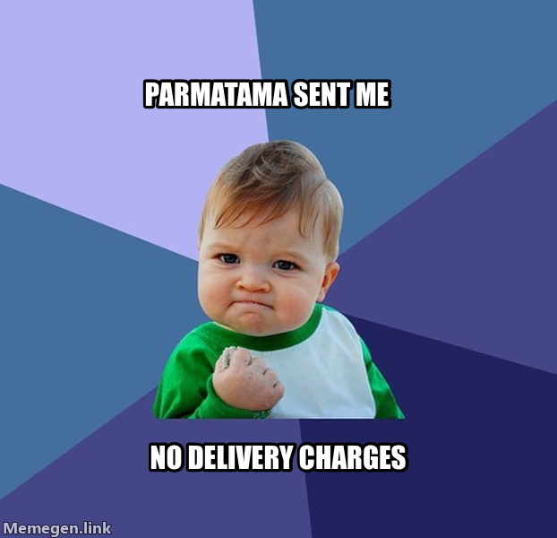 Success Kid meme — Parmatama sent me No delivery charges