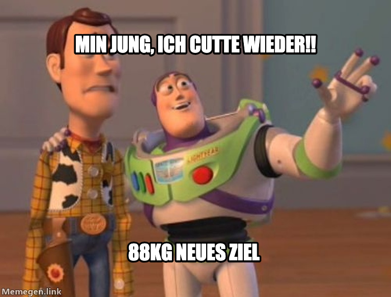 X, X Everywhere meme — Min Jung, ich cutte wieder!! 88kg neues Ziel